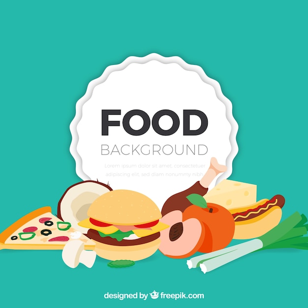 Fondo de marco de comida