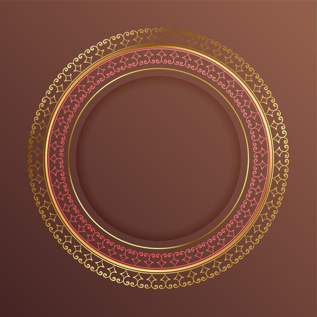 Fondo de marco de encaje artístico para diseño de decoración árabe
