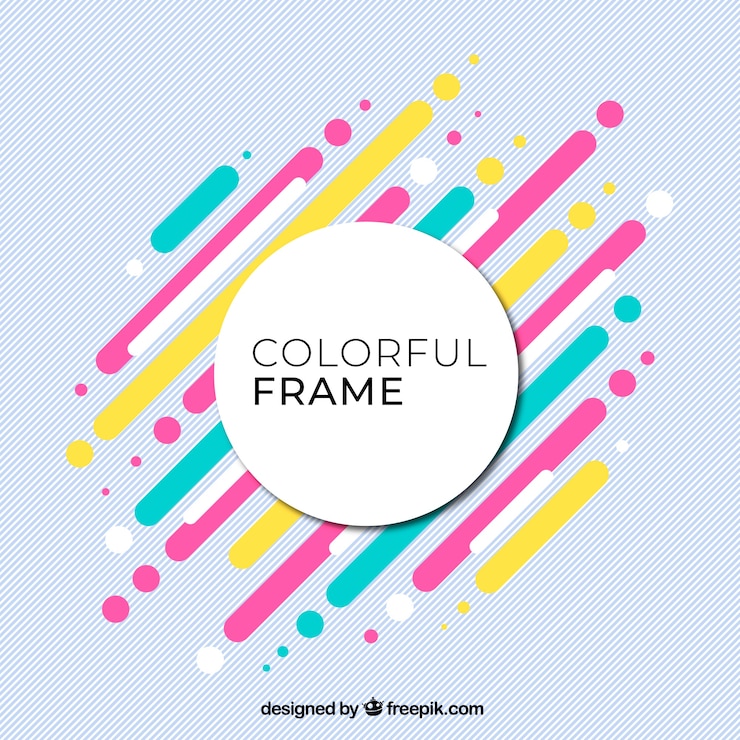 Vector gratuito el fondo del marco es colorido