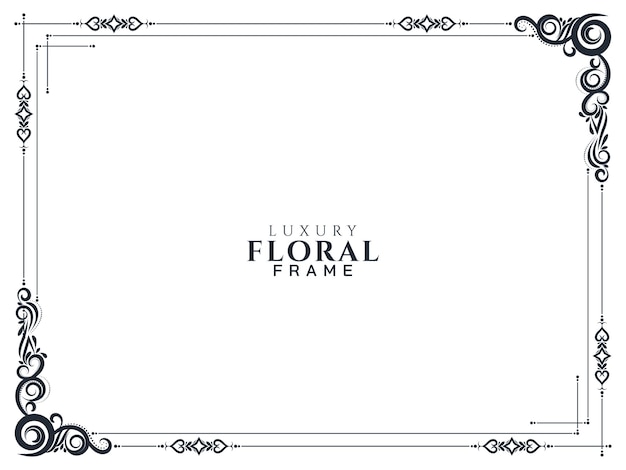 Fondo de marco floral abstracto