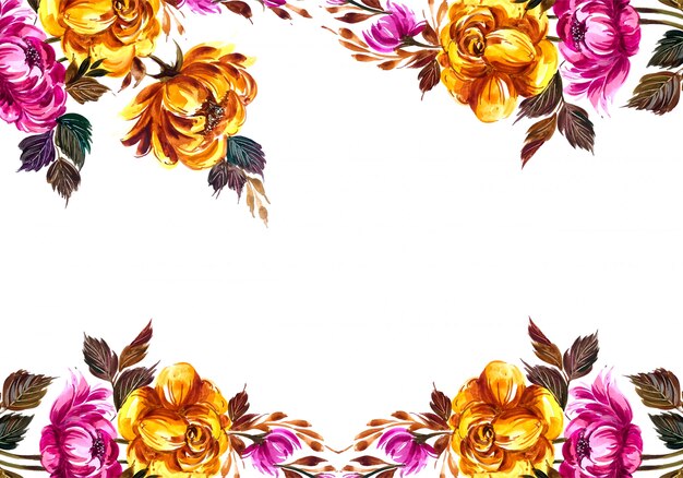 Fondo de marco floral