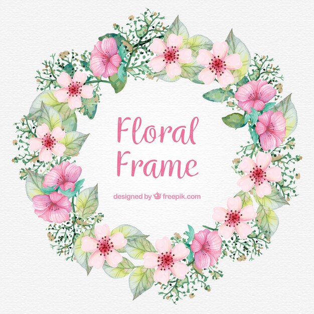 Fondo de marco floral