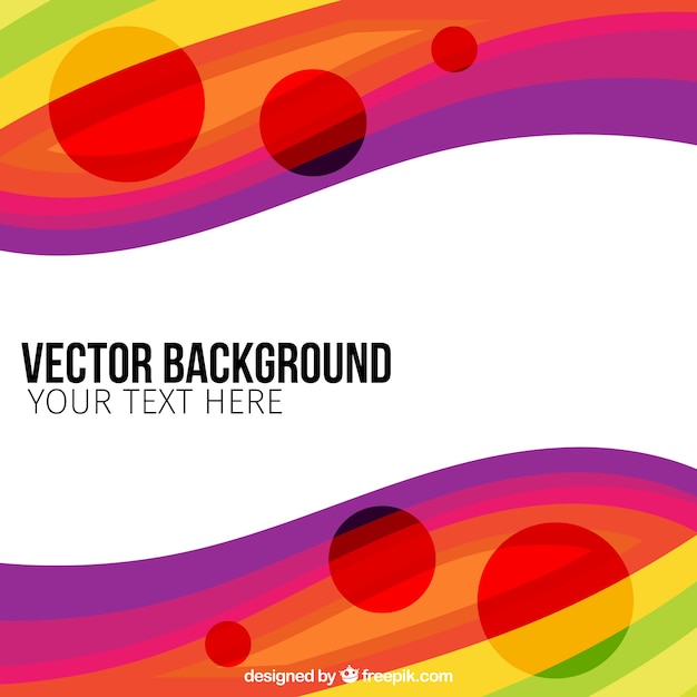 Vector gratuito fondo con marco ondulado