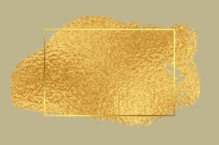 Vector gratuito fondo de marco de textura premium de lámina dorada