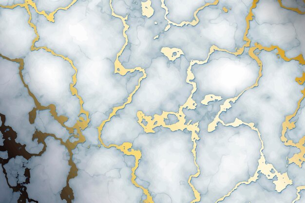 Fondo de mármol líquido realista con oro.