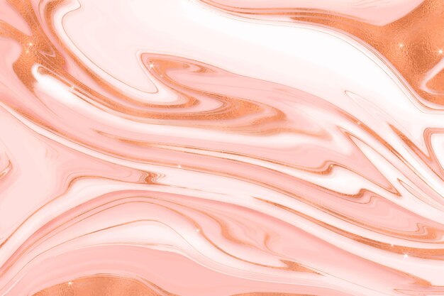 Fondo de mármol líquido con textura de brillo dorado