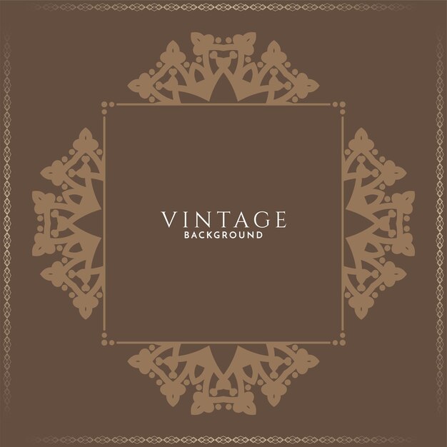 Fondo marrón decorativo de lujo vintage abstracto