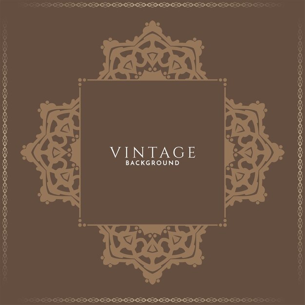 Fondo marrón decorativo de lujo vintage abstracto