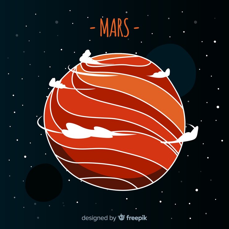 Vector gratuito fondo de marte