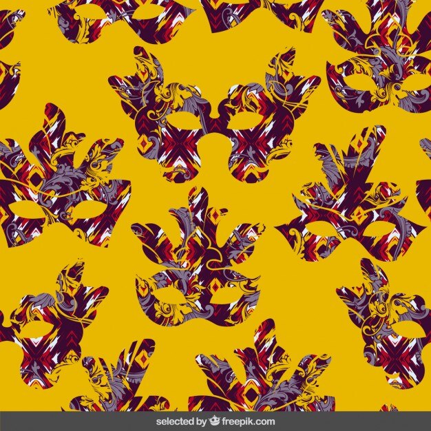 Fondo con las máscaras abstractas