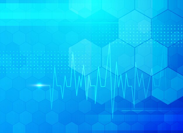 Fondo médico azul moderno