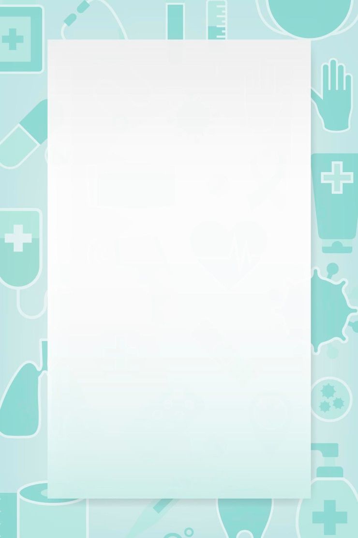Vector gratuito fondo médico limpio con vector de marco