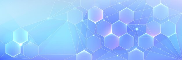 Fondo médico y técnico con patrón hexagonal