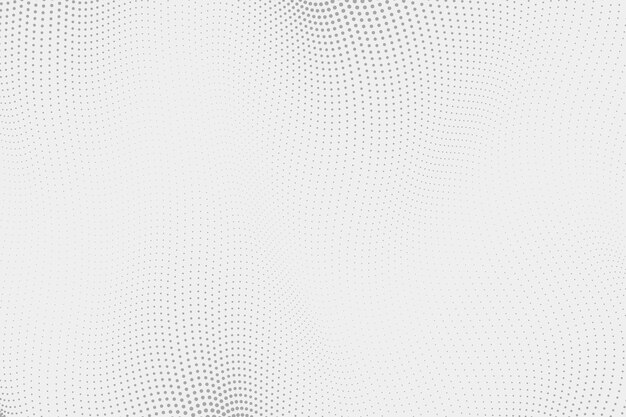 Fondo de medio tono abstracto forma de puntos blancos y negros