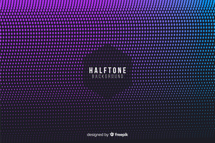 Vector gratuito fondo de medio tono en estilo de gradiente