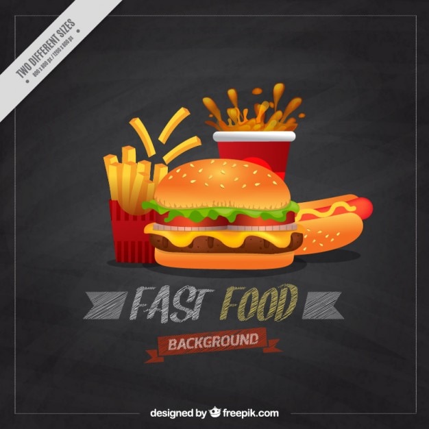 Fondo de menú de hamburguesa