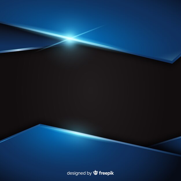 Fondo metálico azul abstracto con la reflexión
