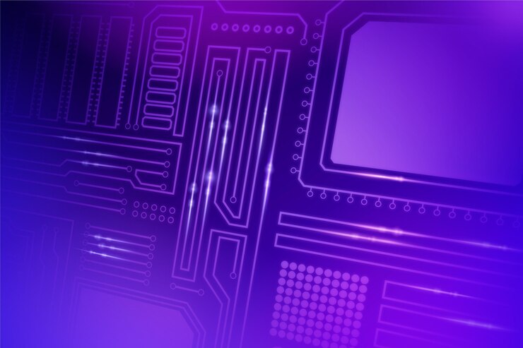 Vector gratuito fondo de microchip de computadora creativa