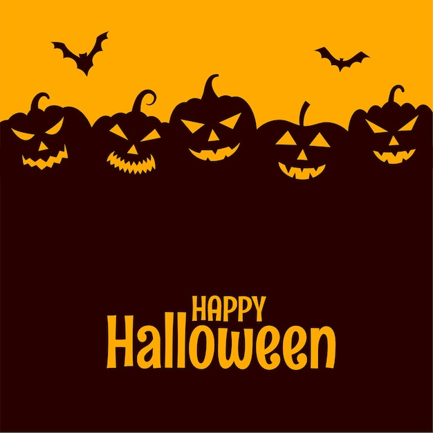 Vector gratuito fondo de miedo feliz halloween con espacio de texto