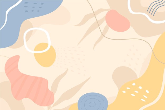 Fondo minimalista dibujado a mano