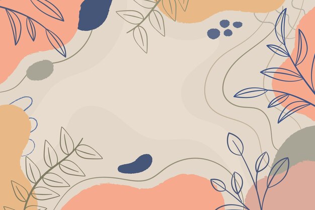 Fondo minimalista dibujado a mano