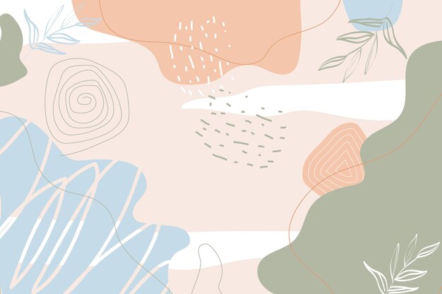 Fondo minimalista dibujado a mano