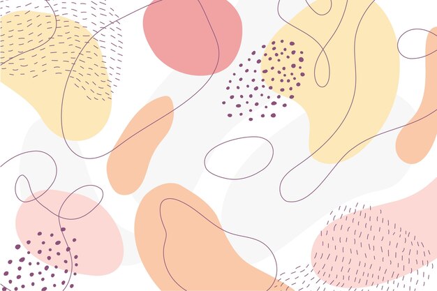 Fondo minimalista dibujado a mano