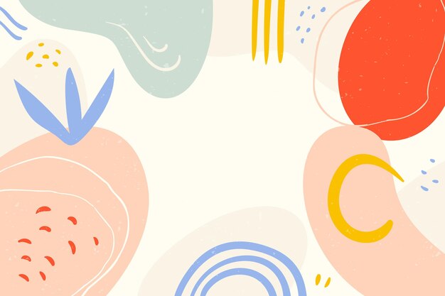 Fondo minimalista dibujado a mano