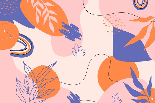 Fondo minimalista dibujado a mano