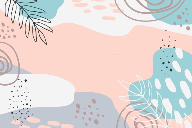 Fondo minimalista dibujado a mano