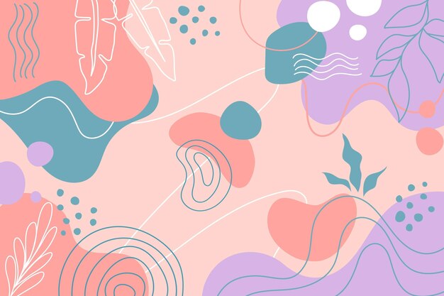 Fondo minimalista dibujado a mano