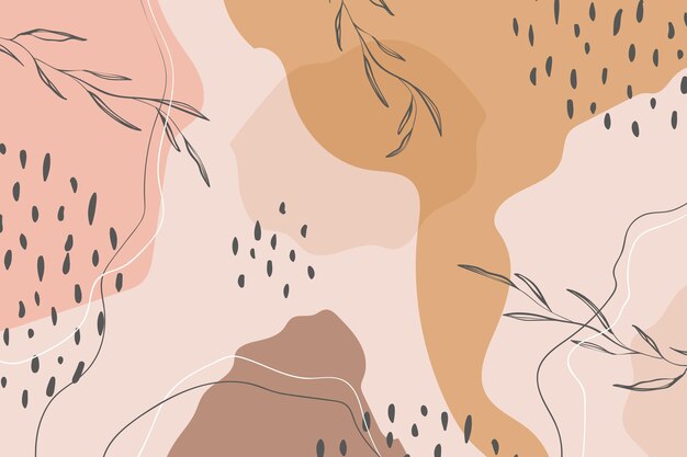 Fondo minimalista dibujado a mano