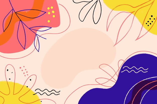 Fondo minimalista dibujado a mano