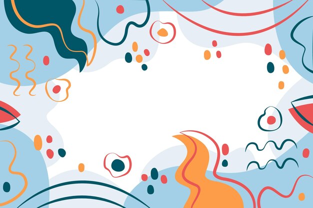 Fondo minimalista dibujado a mano