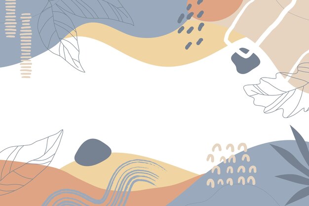 Fondo minimalista dibujado a mano