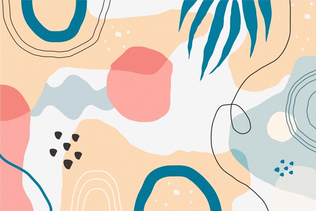 Fondo minimalista dibujado a mano