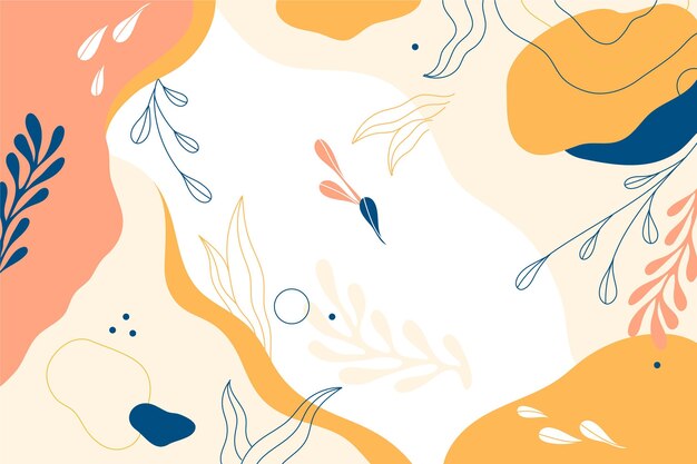 Fondo minimalista dibujado a mano