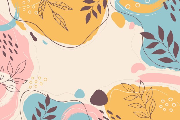 Fondo minimalista dibujado a mano
