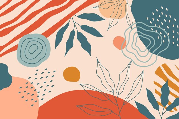 Fondo minimalista dibujado a mano