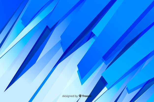 Fondo minimalista de formas abstractas azules