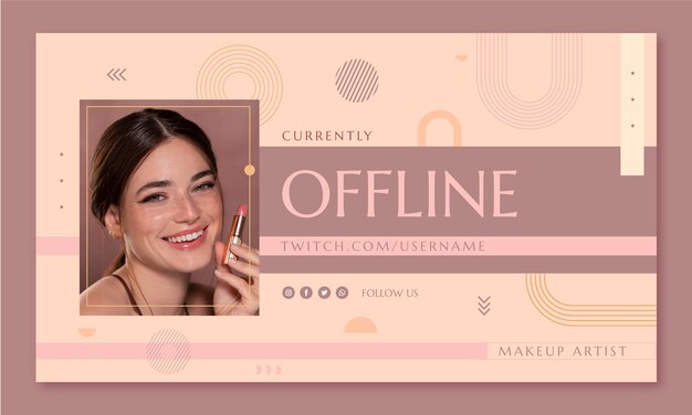 Fondo mínimo de contracción del artista de maquillaje