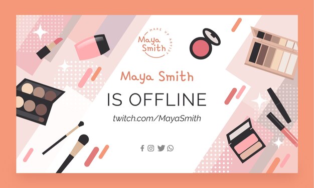 Fondo mínimo de contracción del artista de maquillaje
