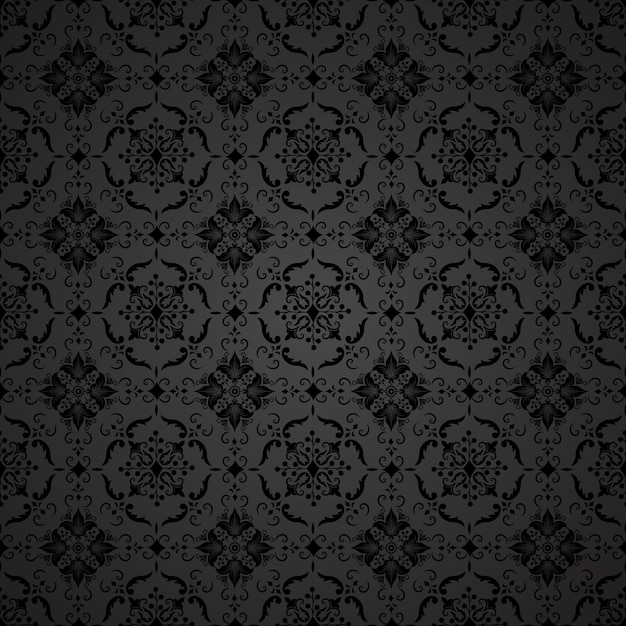 Vector gratuito fondo del modelo inconsútil del damasco del vector. clásico lujo antiguo ornamento de damasco, real victoriana textura transparente para papeles pintados, textiles, envoltura. plantilla barroca floral exquisita.