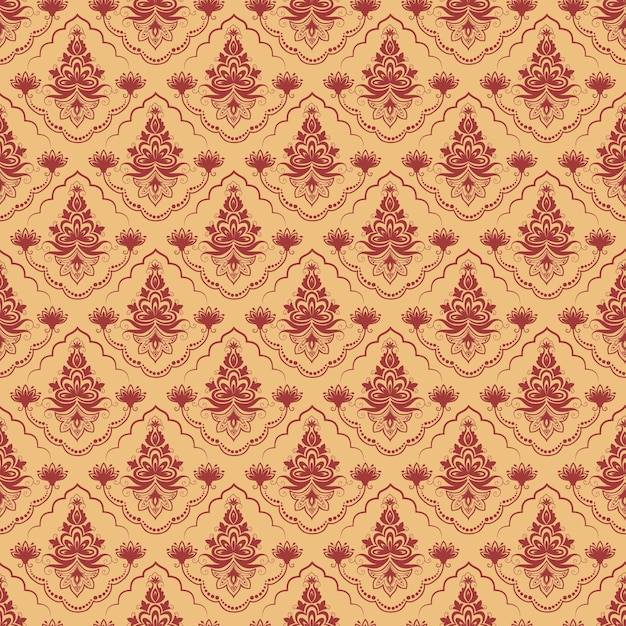 Fondo del modelo inconsútil del damasco del vector. Clásico lujo antiguo ornamento de damasco, real victoriana textura transparente para papeles pintados, textiles, envoltura. Plantilla barroca floral exquisita.