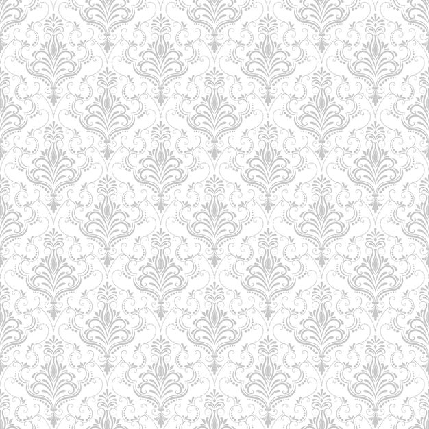 Fondo del modelo inconsútil del damasco del vector. Clásico lujo antiguo ornamento de damasco, real victoriana textura transparente para papeles pintados, textiles, envoltura. Plantilla barroca floral exquisita.