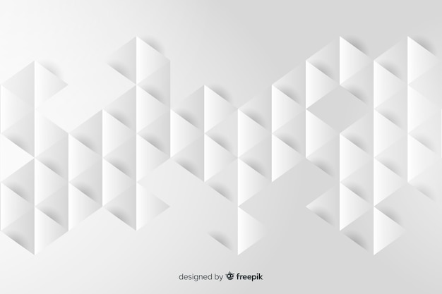 Fondo de modelos geométricos en papel