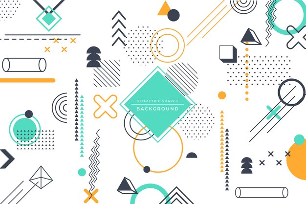 Fondo de modelos geométricos planos