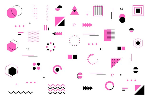 Fondo de modelos geométricos planos