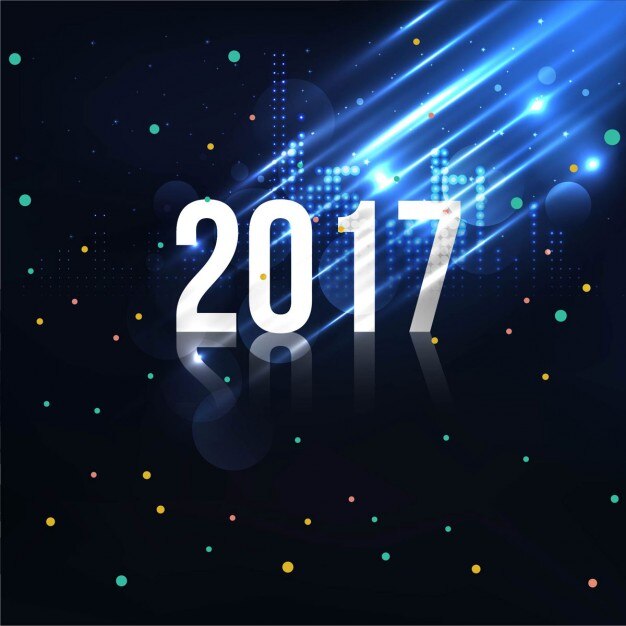Vector gratuito fondo moderno de 2017 con círculos de colores