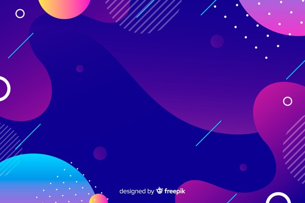 Fondo moderno abstracto formas líquidas